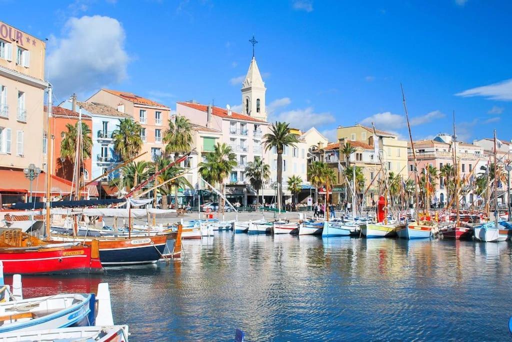 100 M De La Plage En Rdc Sanary-sur-Mer Bagian luar foto